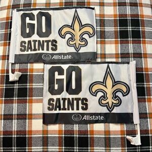 Set of 2 “Go Saints” Car Flags